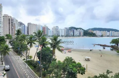 Apartamento para venda na praia das astúrias, frente ao mar, 03 dormitórios,01 vaga de garagem, lazer no prédio