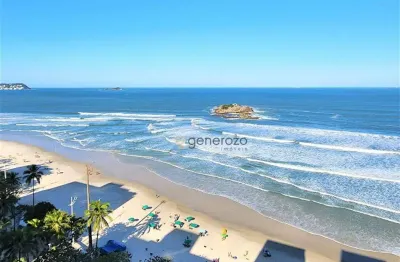 Cobertura para venda na praia de pitangueiras, frente ao mar, 04 dormitórios, 02 vagas de garagem