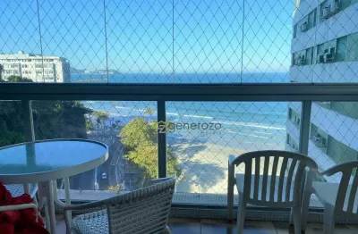 Apartamento de frente à praia, 03 dormitórios, 02 vagas, lazer, astúrias
