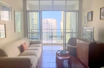 Apartamento na praia de pitangueiras, 02 dormitórios, 01 vaga