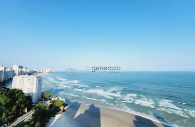 Cobertura a venda na praia das astúrias, frente ao mar, alto padrão, 06 dormitórios, com piscina e 03 vagas de garagem