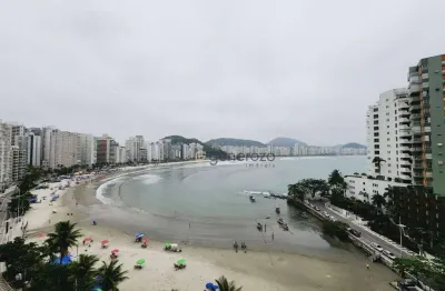 Apartamento a venda na praia das astúrias, frente ao mar, 02 dormitórios, com garagem e lazer