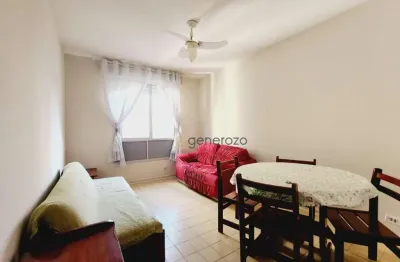 Apartamento a venda na praia das astúrias, prédio frente ao mar, 01 dormitório, 01 vaga de garagem