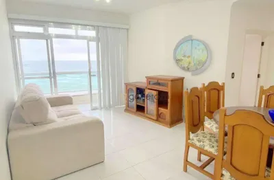 Apartamento frente à praia, 02 dormitórios, 01 vaga, praia das pitangueiras