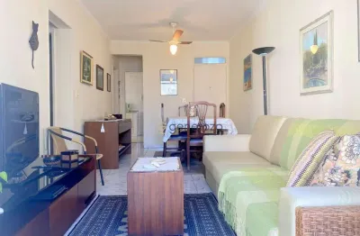 Apartamento à venda na praia das pitangueiras, 02 dormitórios, sacada, 01 vaga