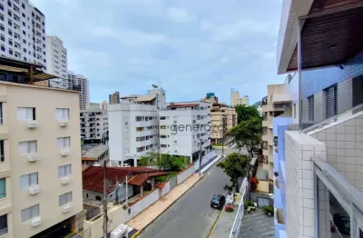 Apartamento á venda na praia da astúrias, 02 dormitórios, 01 vaga de garagem