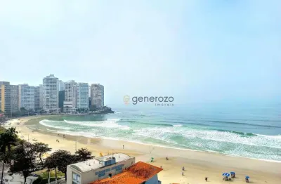 Apartamento á venda na praia das pitangueiras, 03 dormitórios, 02 vagas de garagem, frente mar