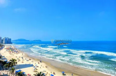 Apartamento frente à praia das pitangueiras, 02 dormitórios, 01 suítes, 01 vaga