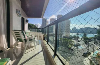 Apartamento a venda na praia das astúrias, 03 dormitórios, com garagem e vista para o mar