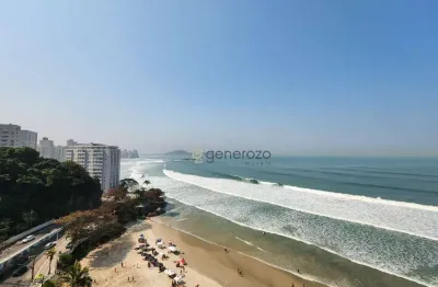 Apartamento a venda na praia das astúrias, frente ao mar, 03 dormitórios, 02 vagas de garagem e lazer no prédio