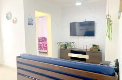 Apartamento na praia das pitangueiras, 01 dormitório, sacada, 01 quadra da praia