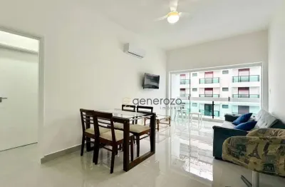 Apartamento na praia das pitangueiras, 02 dormitórios, vista para o mar, quadra da praia