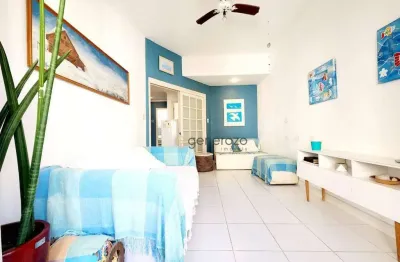 Apartamento com 1 dormitório à venda, 55 m² por r$ 320.000,00 - pitangueiras - guarujá/sp
