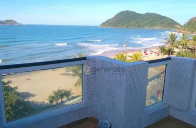 Cobertura à venda na praia do tombo, 02 dormitórios, 01 vaga, frente à praia