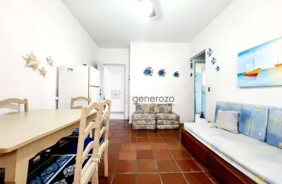 Apartamento a venda na praia da enseada, 01 dormitório, com 01 vaga de garagem