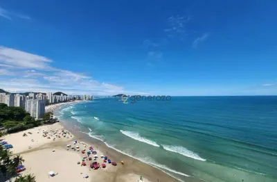 Apartamento a venda na praia das astúrias, frente ao mar, 03 dormitórios, 02 vagas de garagem e lazer