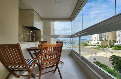 Apartamento a venda na praia das astúrias, frente ao mar, 03 dormitórios, varanda gourmet, 02 vagas e lazer