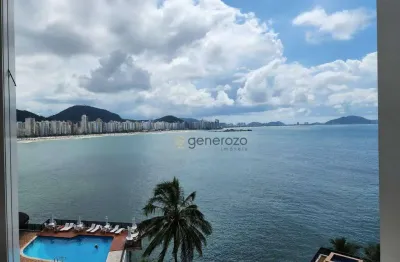 Apartamento a venda na praia das astúrias, frente ao mar, 03 dormitórios, 02 vagas e lazer