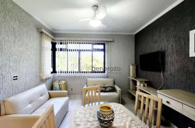 Apartamento a venda na praia do tombo, 01 dormitório, com garagem e lazer