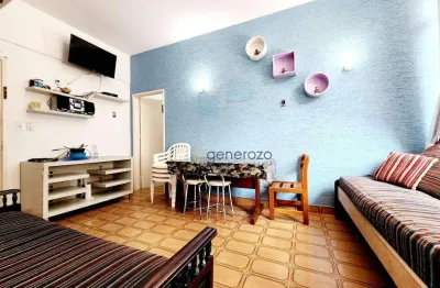 Apartamento a venda na praia das pitangueiras, 01 dormitório, 02 quadras da praia
