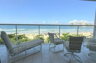 Apartamento frente à praia das pitangueiras, 04 dormitórios, 02 vagas