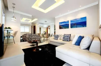 Apartamento a venda na praia das astúrias, frente ao mar, varanda gourmet, 03 dormitórios, 02 vagas e lazer