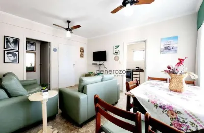 Apartamento a venda na praia das pitangueiras, 02 dormitórios, com vista para o mar e 01 vaga de garagem