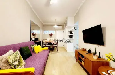 Apartamento para locação anual na praia das pitangueiras, 01 dormitório, 01 vaga de garagem
