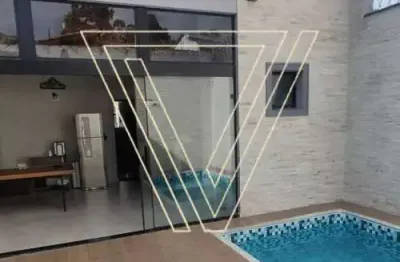 Casa contemporânea com piscina área gourmet com churrasqueira - jardim santa adelaide jundiaí - ca6868