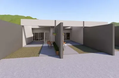 Casa geminada com suíte mais dois quartos no boa vista
