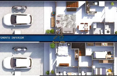 Casa com 2 quartos à venda na rua francisca gonçalves da silva, 22, joão costa, joinville, 63 m2 por r$ 330.000