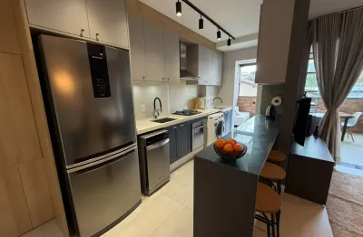 Lindíssimo  Apartamento Giardino mobiliado no bairro Saguaçu a venda porteira fechada.