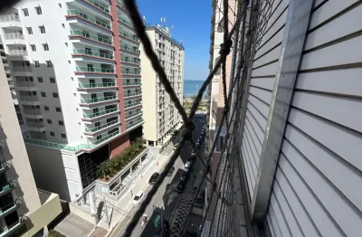 Apartamento, 2 quartos, vista mar, quadra da praia,1 vaga de garagem, bairro: aparecida, cidade: santos/sp