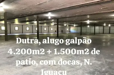 Barracão / galpão / depósito com 2 salas para alugar na rodovia presidente dutra, comendador soares, nova iguaçu por r$ 50.000