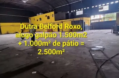 Barracão / galpão / depósito com 4 salas para alugar na travessa morsing, 455, centro, belford roxo por r$ 35.000