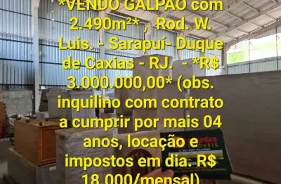 Barracão / galpão / depósito com 2 salas à venda na rua chico mendes, 233, vila sarapuí, duque de caxias por r$ 3.000.000