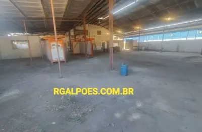 Barracão / galpão / depósito com 1 sala para alugar na avenida joaquim da costa lima, 321, parque santa amélia, belford roxo por r$ 5.000