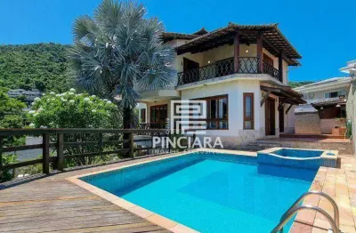 Casa no aruã de 450m² com 4 quartos, sendo 3 suítes à venda por r$2.490.000 - charitas - niterói/rj