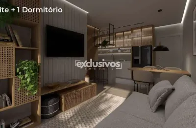 Apartamento 1 suíte + 01 dormitório no saguaçu, home club brasil 70