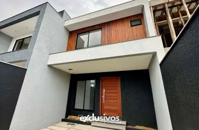 Sobrado geminado com 1 suíte mais 2 quartos à venda no bairro saguaçu por r$ 720.000,00