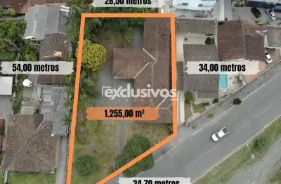 Terreno com 1.255 m² à venda no bairro santo antônio em joinville - sc por r$ 1.480.000,00.
