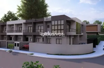 Sobrado geminado de esquina na planta no bairro aventureiro, joinville/sc