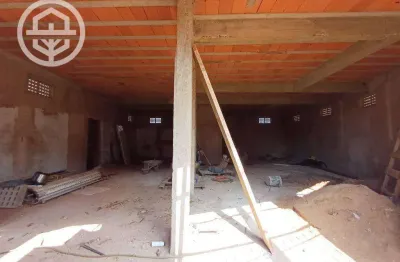 Salão em fase de construção, 200m² terreno r$ 280.000 - luis spina - barretos/sp