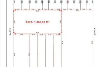 Área à venda, 1800 m² por r$ 500.000,00 - são francisco - barretos/sp