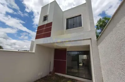 Casa para venda em santa luzia, novo centro, 2 dormitórios, 2 suítes, 3 banheiros, 2 vagas