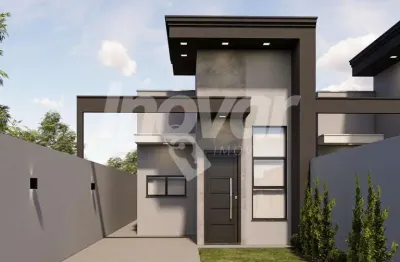 Casa em construção no loteamento gualtieri no jardim coopagro, com 1 suite e 1 quarto