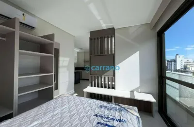 Studio mobiliado com 1 dormitório para alugar, 31 m² por r$ 4.740/mês - trindade - florianópolis/sc