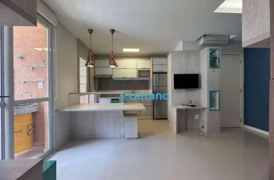 Apartamento mobiliado, 2 dormitórios(1 suíte) para alugar, 61 m² por r$ 5.325/mês - agronômica - florianópolis/sc