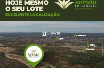 Lotes em currais novos loteamento alto do seridó a partir de 200m2