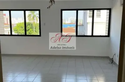 Sala comercial com 1 sala à venda na vila mathias, santos , 42 m2 por r$ 220.000